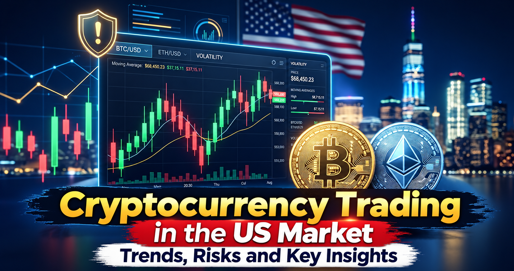 Bitcoin and Ethereum crypto trading dashboard